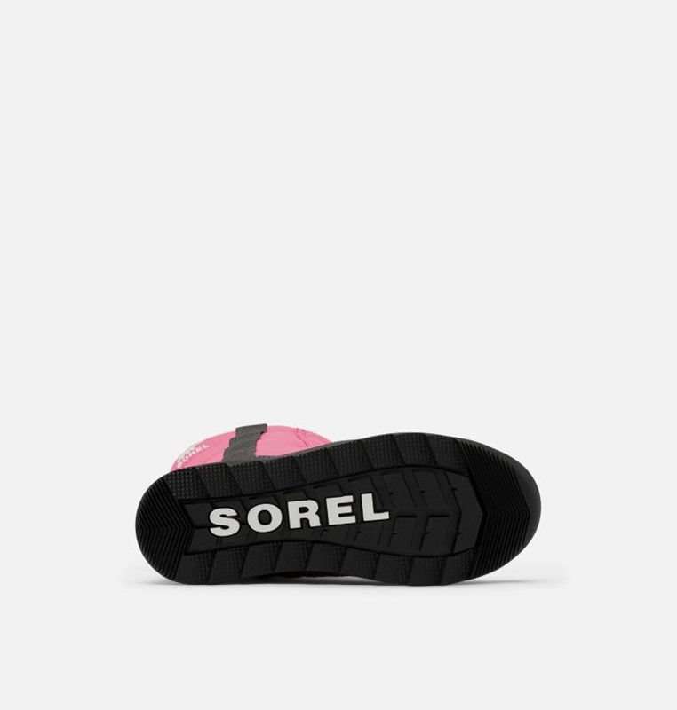 Kids Snow Boots Pink/Black - Sorel Childrens Whitney™ II Puffy Mid - 609814-ENC